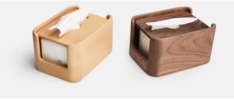 Lukeo trpezarijski stol Orat tkiva tkiva TV ormar za drvene tkivo tkiva Box Desk Dekoracija zanata Odvojivi papirni ručnik za papir