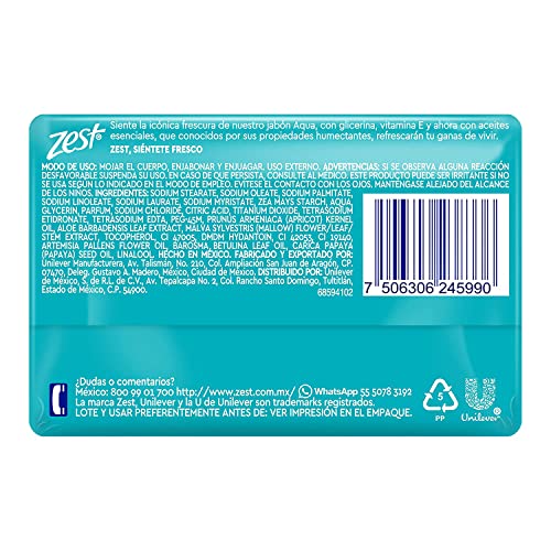 Zest bar sapun Aqua Original sa glicerinom i sapunom za kupanje vitamina E da se osjećate svježe