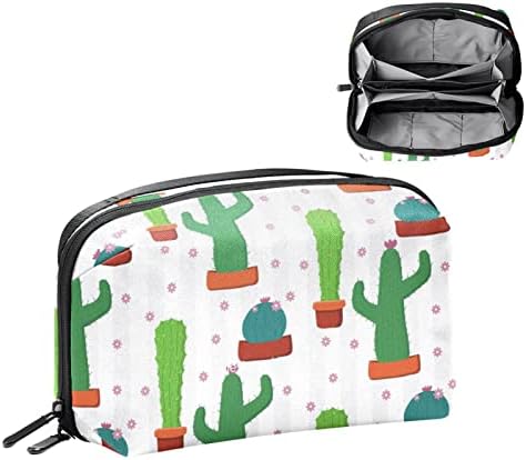 Kozmetičke torbe, zeleni kaktus biljni lonac male cvjetne putne kozmetičke torbe, multifunkcionalne prijenosne