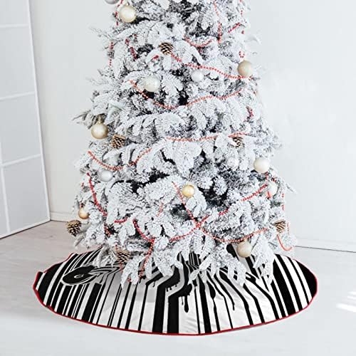 Crno-bijela Zebra Barkod božićne suknje Vintage Xmas ukrasi Božićne ukrase za odmor Novogodišnja zabava