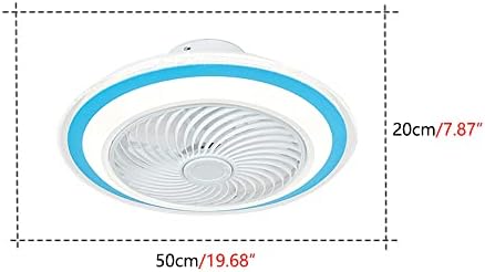Dlsixyi Modern LED stropni ventilator sa osvjetljenjem, 72W Zatamnjena plafonska svjetlost s daljinskim upravljačem