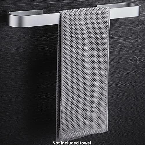 Držač ručnika Gretd u kupaonici ručnike za vješalicu crnog srebrnog zida od nehrđajućeg čelika viseći ručnik bar Organizer Kuhinjski polica za skladištenje