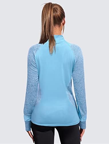 Coorun ženske košulje dugih rukava 1/4 zip pulover Atletički planinarenje trčanje vježbanje brzo