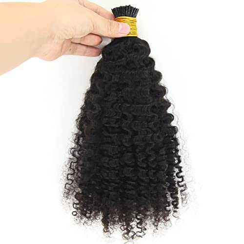 Cik-cak kosa Afro Kinky Curly i Tip ekstenzije za kosu brazilska Djevičanska ljudska kosa 1g