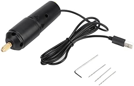Ručna bušilica, Električni odvijač prenosne Mini male električne bušilice Crna ručna mikro USB bušilica sa 3 kom bita DC 5V