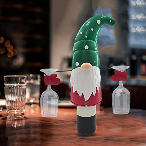 CAN organizator za frižider božićne vino stakleni držač božićno drvce gnome santa boca i vinski nosači