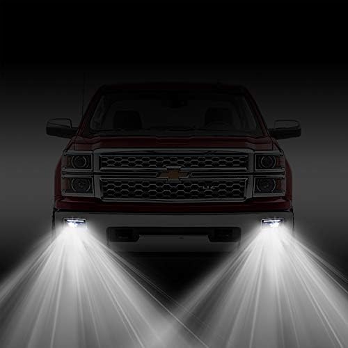 Tecoom LED svjetla za maglu sa dnevnim lampama komplet za montažu odgovara za 2007-2015 Cadillac Escalade