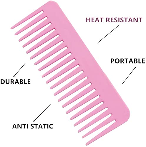 Široka češljem za kosu zuba nema statičkog, detantning češljem za oblikovanje za gustu dugu kovrčavu