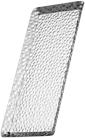 Cabilock 4pcs od nehrđajućeg čelika za skladištenje nakita Organizator ORNAME Ornament ladice Metalna posluživanja ladice Makeup Organizator kutija za nakit Tray Gost ručnik za pohranu rezervnih dijelova