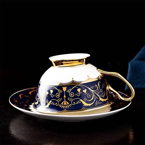 SDFGH europsko 15pcs Fine Bone Kina Design Tea CERAMIC Porcelanski čaj za čaj i tanjir popodnevni