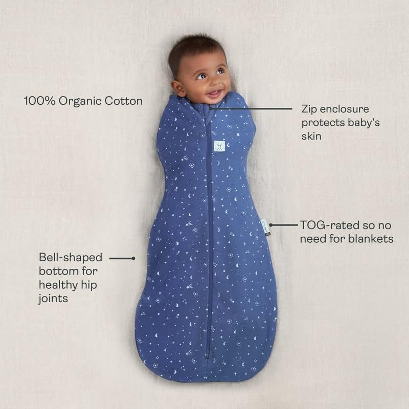 Ergopouch 2,5 TOG baby vreća za spavanje 0-12 mjeseci - baby vreća za spavanje za tople i ugodne noći - Cocoon Swaddle Sack Baby čuva smirenost i opuštena - bačva za spavanje, regulira tjelesnu temperaturu,