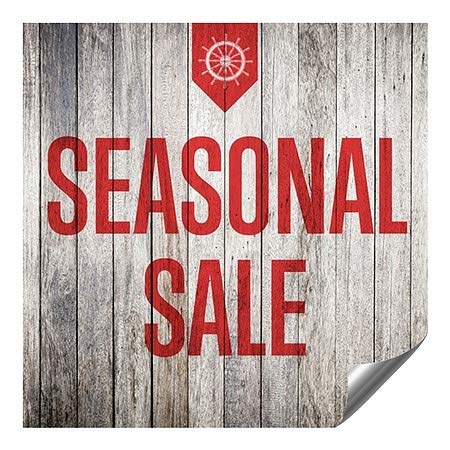 CGsignLab | Sezonska prodaja -Natično drvo Težak industrijski samoljepljivi aluminijski zidni zidni naljepnica | 36 x36