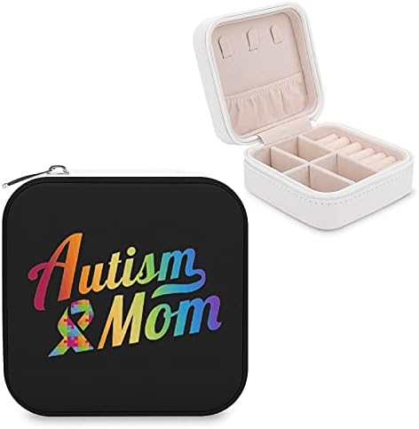 FunnyStar autistična traka mama ženska putna kutija za nakit Organizator PU kožni displej držač za nakit