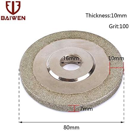 Xucus 78/80 mm dijamantski točak za galvanizaciju 150 grit za glodalice od volfram karbida -