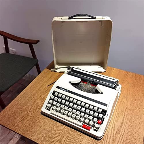 Pisaća mašina-pisaća mašina za više obrade teksta, crna crvena traka sa dvostrukim kalemom, 30 x 30 x