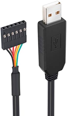 Dtech FTDI USB do TTL serijski adapter 5V kabel 6-polni ženski utičnica zaglavlja UART IC FT232RL Chip za Windows 11 10 8 7 Linux Mac OS