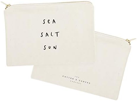 Pamuk & amp; platno Co. Morska sol Sun ljetna plaža kozmetička torba i putna torbica za šminkanje