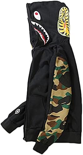 Minidora muški camo hoodie smiješan puni zip hip-hop dukserišta kasuta