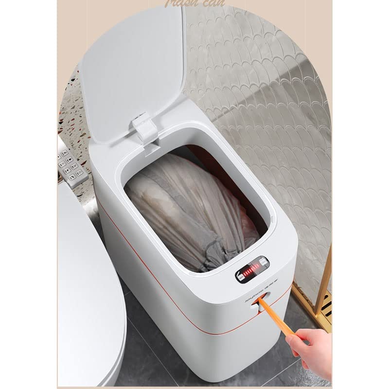 Cxdtbh elektronska automatska kanta za smeće automatsko pakovanje 13l Kućni toalet kupatilo kanta za