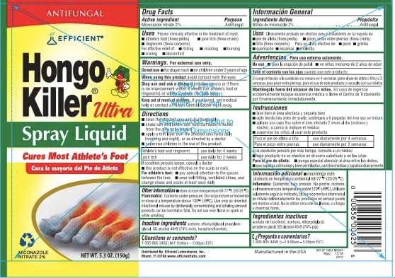 Hongo Killer Antifungal Ultra sprej Liquid 5.3 oz-tretman atletskih stopala