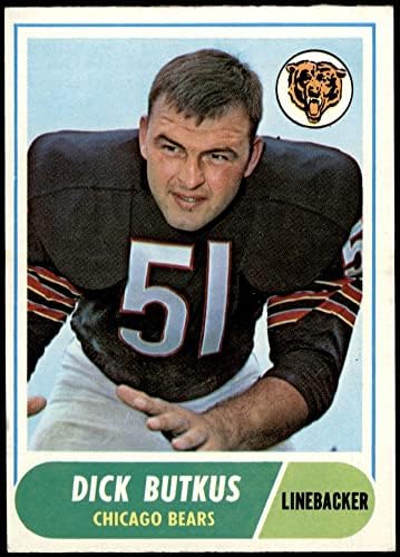 1968 TOPPS 127 Dick Butkus Chicago Bears VG / Ex Bears Illinois