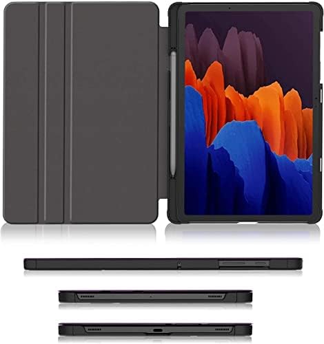 Soke Galaxy Tab S7 FE / S7 Plus futrola sa S olovkom [SM-T730 / T956B / T970 / T975] - TOCK Otporni postor Folio futrola za Samsung Tab S7 FE 2021 / S7 Plus 2020 12.4 tablet, ljubičasta novost