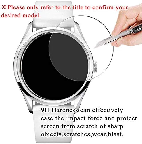 Synjy [3 paket] Zaslon zaslona od kaljenog stakla, kompatibilan sa Seiko 5 srp661j1 9h Film Smartwatch Smart