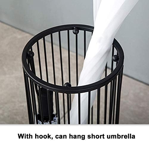 Razzzum Kišobran, okrugli prugasti mrežasti kišobran, metalni držač kišobrana sa četiri kuke i nosač
