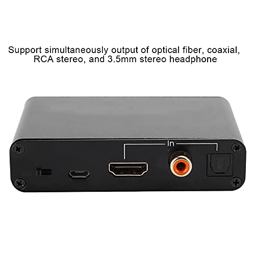 Audio Converter, HDMI Audio Return optički koaksijalni digitalni na analogni DAC Konverter Adapter Amplifier,