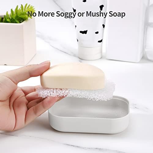 Sapun i držač - Dizajniran za bar sapun, zidni nosač sapuna sapun, izdržljiv sapun, multifunkcionalni držač