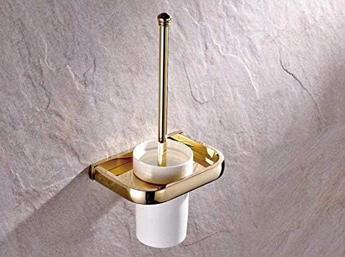 JF-Xuan Zidni zlatni mesingani kupatilo kupaonica WC držač četkica Postavi kupaonica jednokrevetna keramička čaša toaletna četka