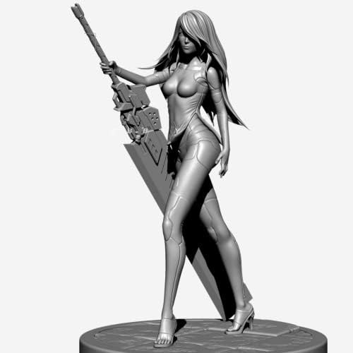 1/24 smola figura model Ancient Fantasy ženski ratnik smola model kit nesastavljen i neobojen-