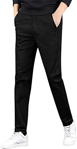 Muške hlače 44x30 mens jesen zima ravna noga čvrsta boja Klasične fit casual hlače veličine 50 pantalona