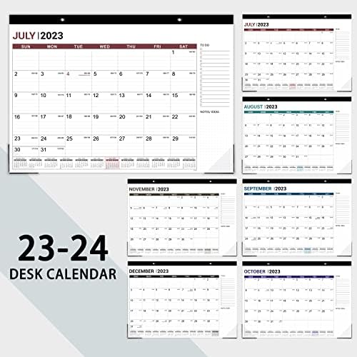 Desk kalendar 2023-2024-18 mjeseci kalendar 2023-2024, 12 x 17, Jul 2023 - decembar 2024, 2023-2024