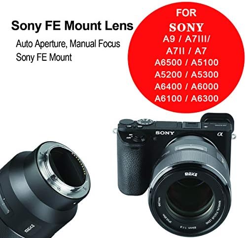 Meike 85mm F1.8 Automatski fokusirani telefoto STM STEPING Motor puni okvir Portretni objektiv kompatibilan sa Sony E montiračale kamere