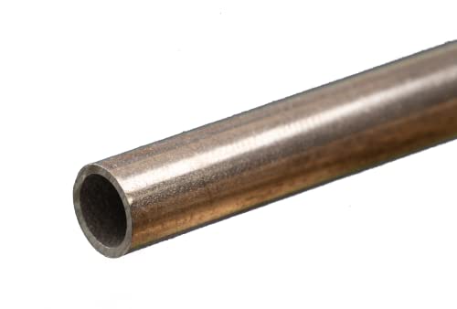 K & amp; S 9811 okrugla aluminijumska cijev, 9mm od x 0.89 mm zid X 300mm dugačak, 1 komad, napravljen u SAD-u