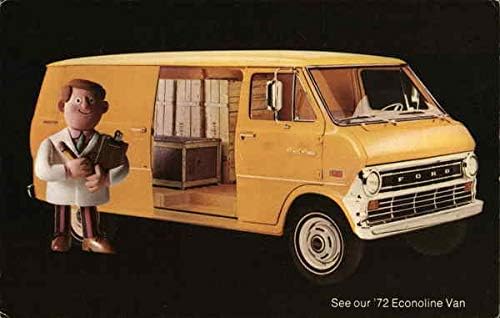 1972 Ford Econoline Van Trucks Originalna Vintage Razglednica