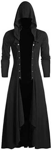 Muški retro gotički kaputi crne jakne vodootporni kaput za automobile Halloween casual party solid