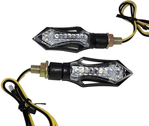 MotorToGo Crni sekvencijalni Žmigavci LED Žmigavci indikatori kompatibilni za Buell Blast iz 2004.