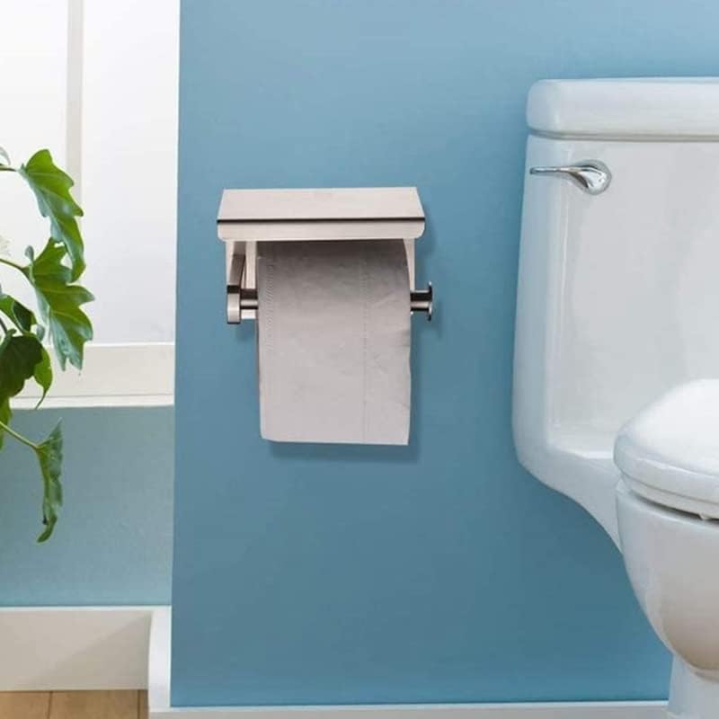 GENIGW držač toaletnog papira držači maramica skladište papira sa policom za odlaganje mobilnih telefona