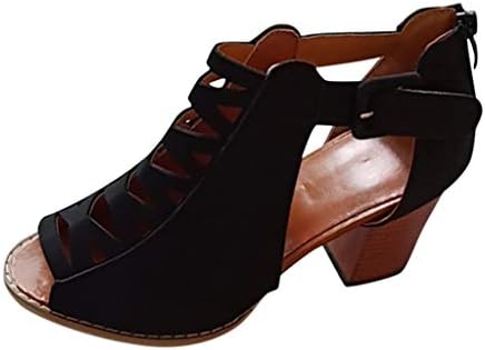 OsboriLool sandale za žene Dressy Ljeto, ženske casual platforme klinovi Sandale žene Ženske šuplje Espadrilles
