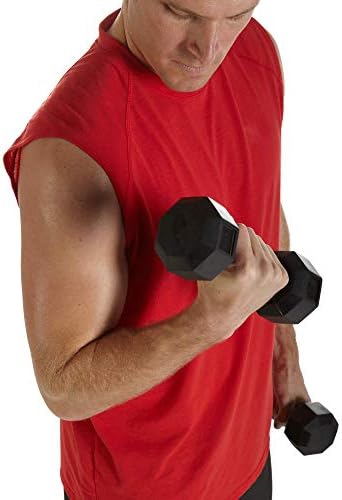 DUMBBELLS ručni utezi set od 2 - gume HEX hromiranje rublja i fitness bučice za kućnu teretanu opremu vježbanja