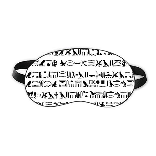 Egipat Totem Hieroglyphs Fresco Ponavljajte štitnik za spavanje Shield Soft Night Poklopac za sječenje