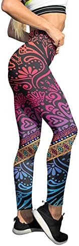 Pantcila pantalone, žensku šarenu printu, možda će vam se sviđa sportska joga vježba teretana