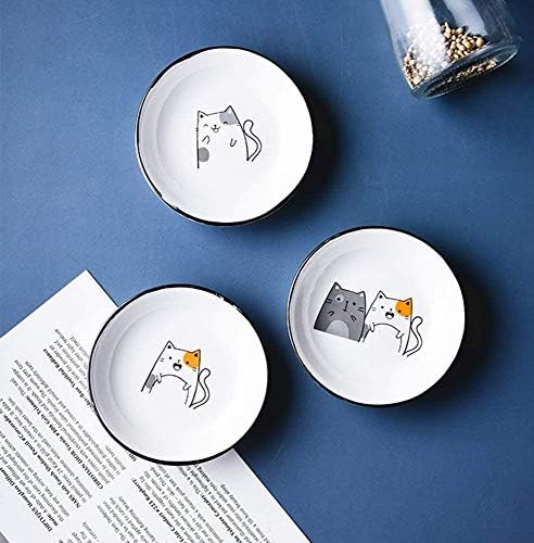 4pcs keramika Cat večera uživa u jelima za začinjavanje posuđa za poticanje ploča za predjelo