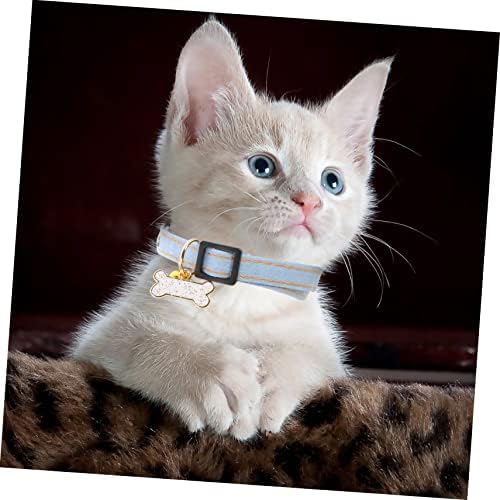 Mipcase ogrlica za dječake 4 kom odvojiva odjeća za vrat ukras za kućne ljubimce podesivi ukras za zatvorene prostore mačka dekori štampanje crtani privjesak vrat pas sa ovratnikom dekor štampana mala ogrlica za mačiće
