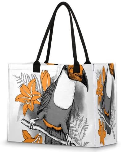 Toucans Životinje tote za žene Travel torba za višestruku torba za višestruku točku za višekratnu upotrebu