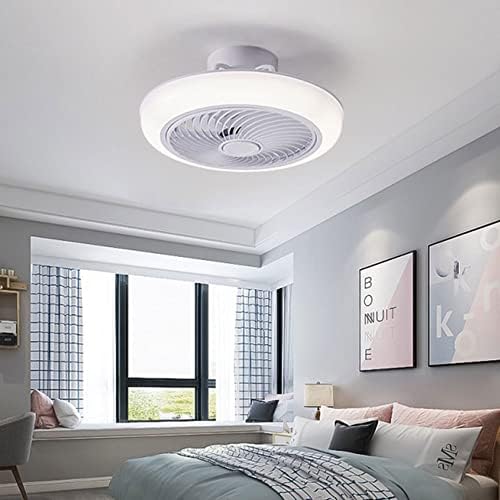 DSJ bijeli nordijski akrilni strop ventilator lampica LED trikromatsko zatamnjenje ventilatora moderna