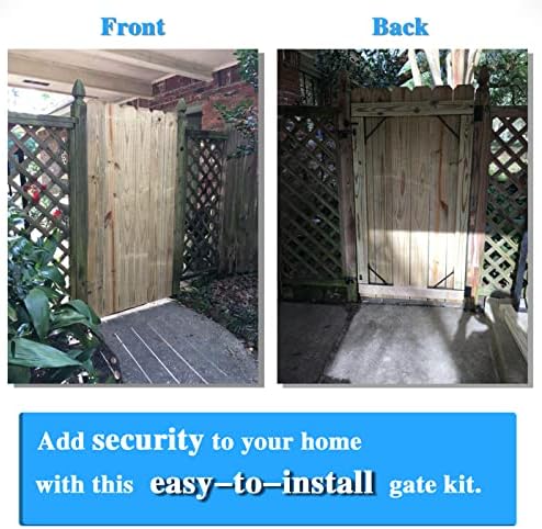 TFMUZERT GATE GATE KIT WATER GATE HARDWARE Iron NO-SAG 2x4S Podesivi za drvene ogradne kapije Windows