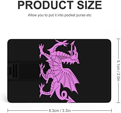Zastava države Wass Velški Pink Dragon Drive USB 2.0 32g i 64g Prijenosna memorijska kartica za PC / laptop